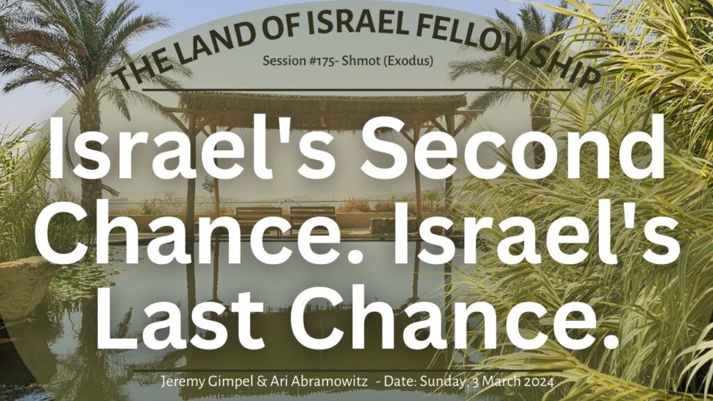 Israel's Second Chance. Israel's Last Chance.: The Land of Israel Fellowship