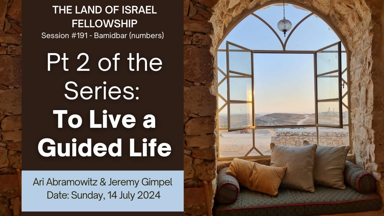 To Live a Guided Life, pt. 2: The Land of Israel Fellowship