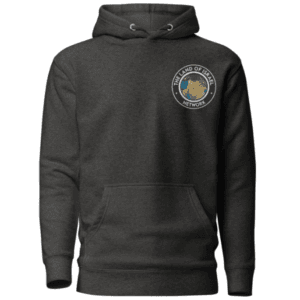 The Land of Israel Network Embroidered Patch Hoodie