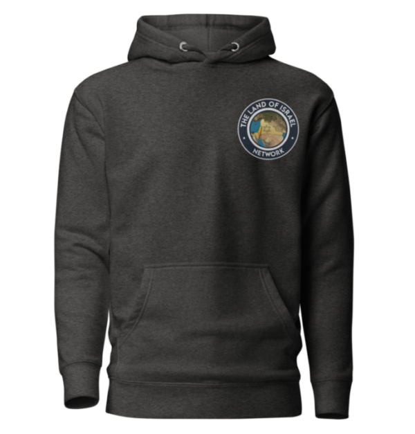 The Land of Israel Network Embroidered Patch Hoodie
