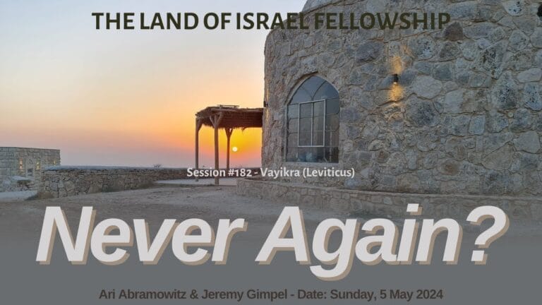 Never Again?:The Land of Israel Fellowship