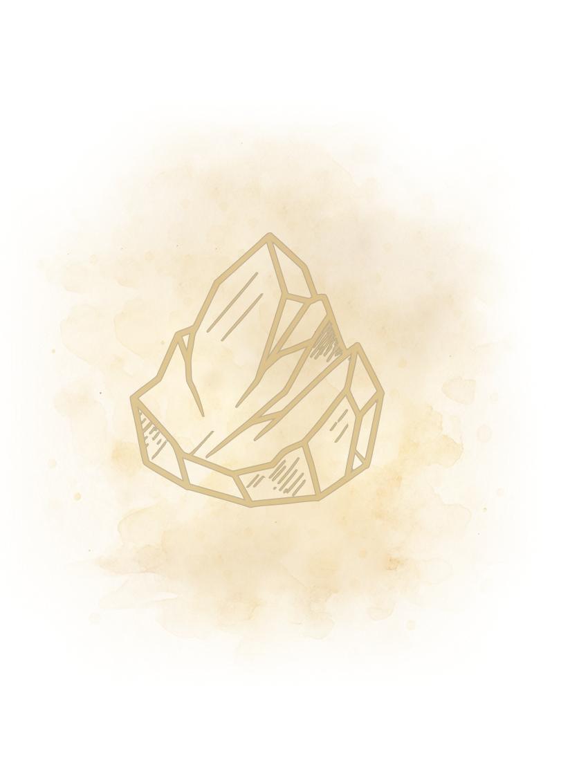 Gold Rock with Soft Background