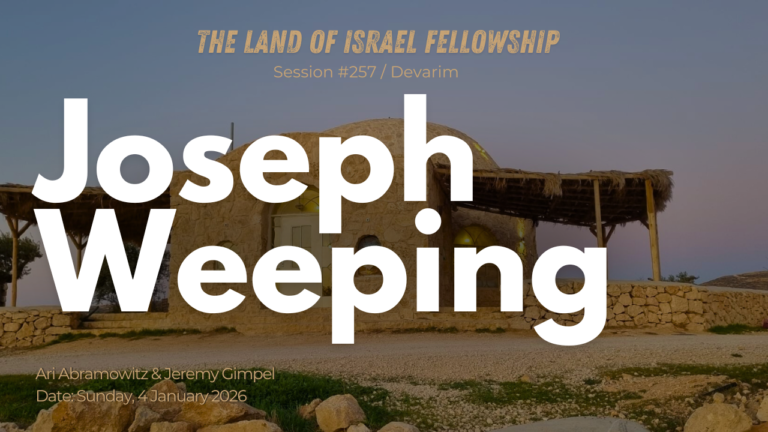 Weekly Torah portion Vayechi - Land of Israel Fellowship