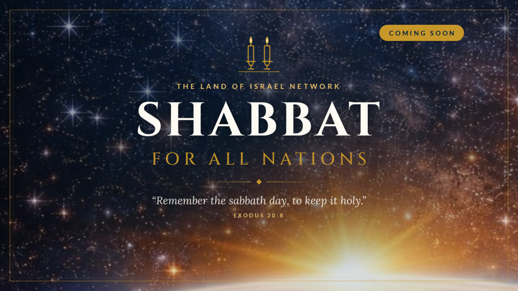 Shabbat course: Shabbat For All Nations, coming soon. Stars and sunrise over the Earth with Shabbat candles.