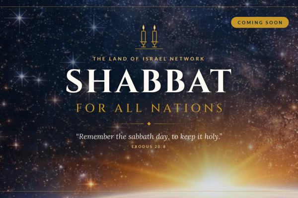 Shabbat course: Shabbat For All Nations, coming soon. Stars and sunrise over the Earth with Shabbat candles.