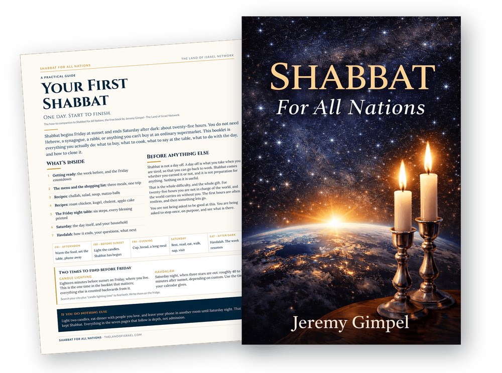 The Shabbat For All Nations book beside the Your First Shabbat guide